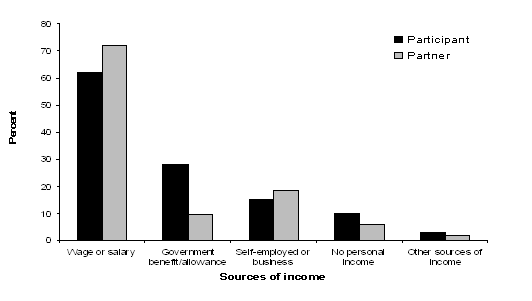 Figure 4: Sources of income(a)