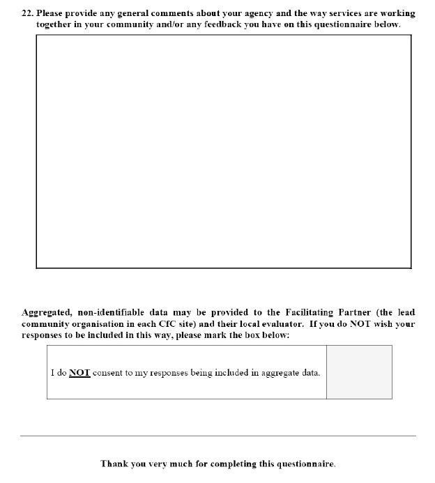 Snapshot Questionnaire 2006