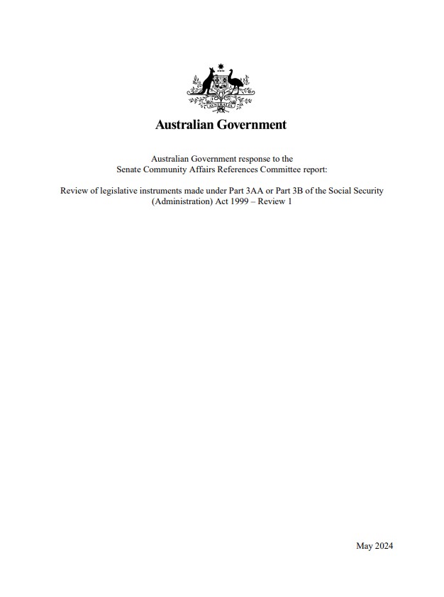 Australian Government response to the Senate Community Affairs ...