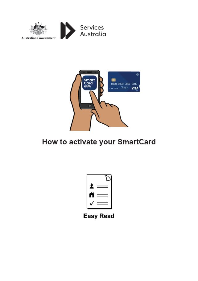 How to activate your SmartCard Easy Read | Department of Social Services