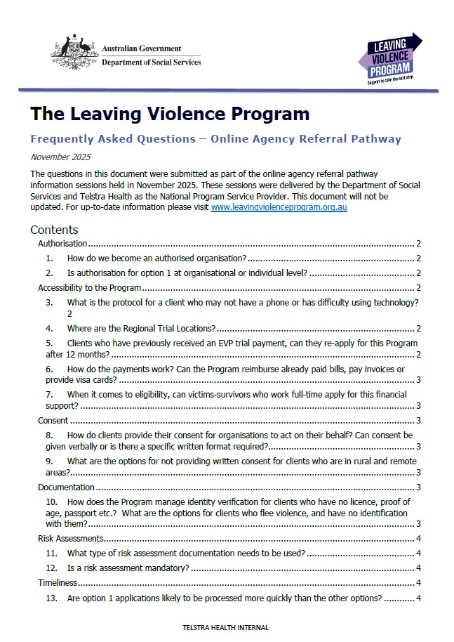 Referral Question Example Questions from the Referral Pathways information sessions | Department ...