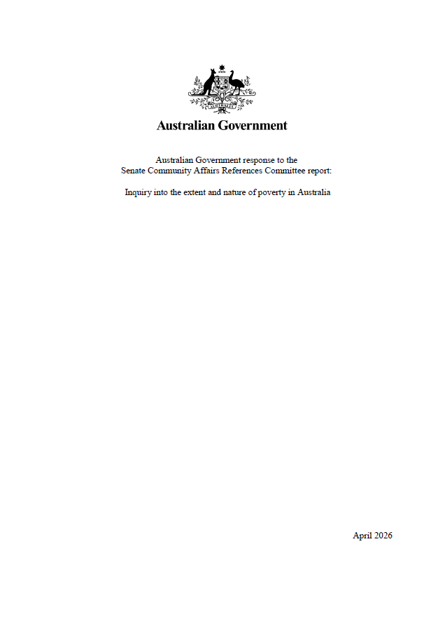 Australian Government response to the Senate Community Affairs ...