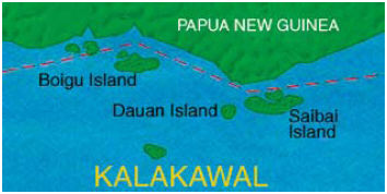 Map of Kalakawal (top western islands)