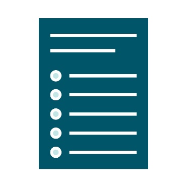 A document with a list on it.