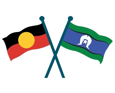 The Aboriginal and Torres Strait Islander flags.