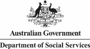 The Australian Government Department of Social Services logo.