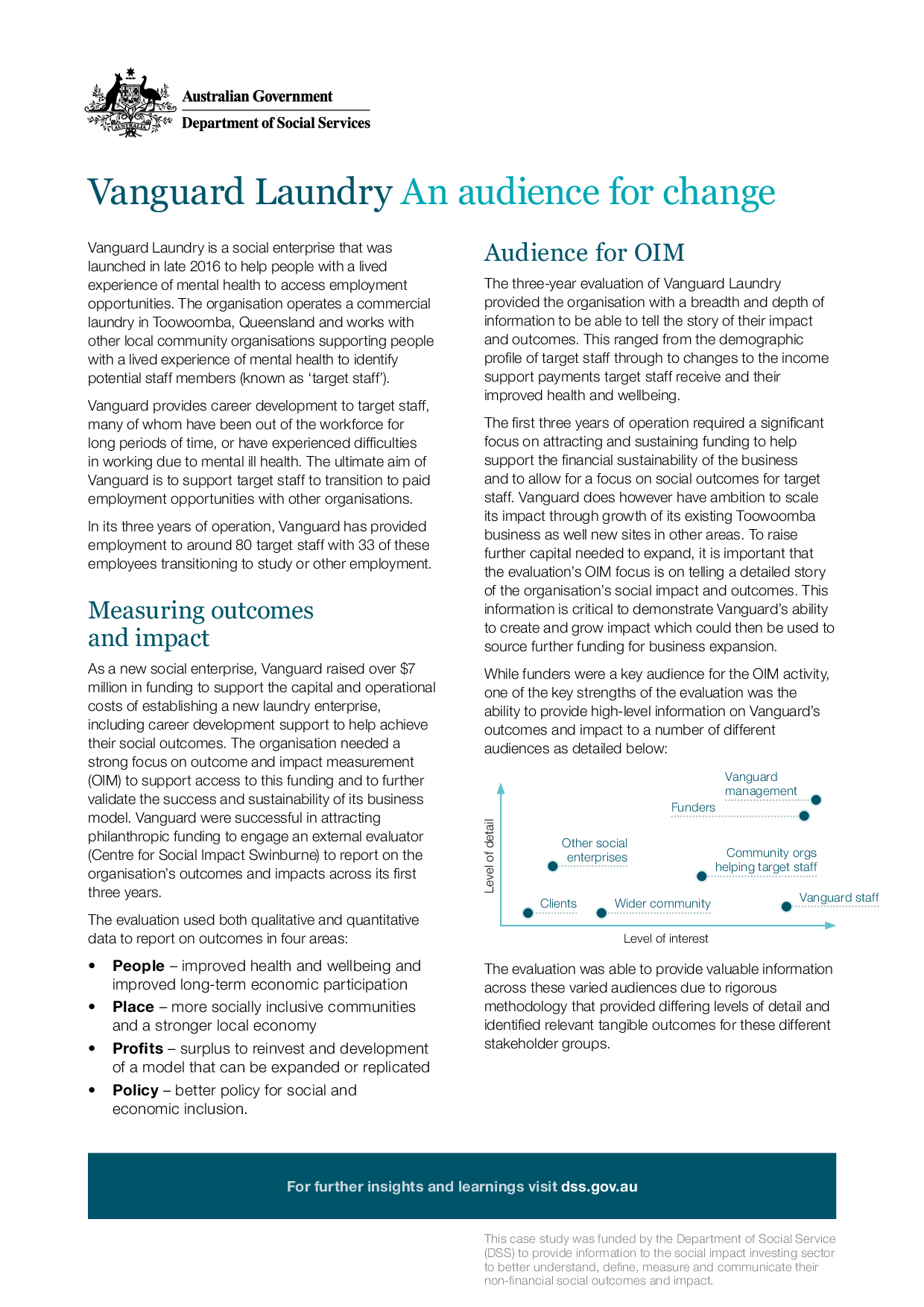 Case Study 1 – Changing the Cycle | Department of Social Services