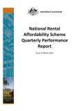 March 2022 - NRAS Quarterly Performance Report cover image