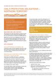 CaFIS 5B - Child Protection Obligations Northern Territory