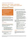 CaFIS 5E - Domestic and Family Violence Obligations - Northern Territory