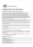 Family Day Care Legislation Changes – Specified Circumstance Information Request cover image