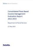 Consolidated Place Based Income Management Evaluation Report 2012-2015 cover image
