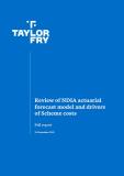 Cover of Review of NDIA actuarial forecast model and drivers of Scheme costs