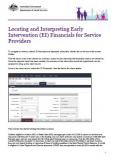 Cover of Locating and Interpreting Early Intervention (EI) Financials for Service Providers