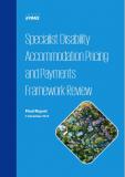Cover of Specialist Disability Accommodation Pricing and Payments Framework Review: Final Report