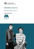 cover of DSS Disability advocacy for individuals – Easy Read