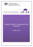 Cover of National Centre for Longitudinal Data Workshop - 16 July 2015