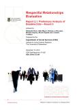 Cover of Respectful Relationships Evaluation - Report 2.1: Preliminary Analysis of Baseline Data – Round 3