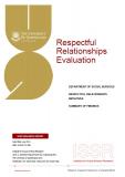 Cover of Respectful Relationships Evaluation - Summary of findings