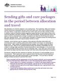 Cover of Sending gifts and care packages in the period between allocation and travel