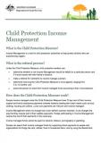 Child Protection Income Management fact sheet cover image