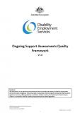 Ongoing Support Assessments Quality Framework cover image