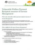 Vulnerable Measure of Income Management