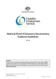 Cover of National Panel of Assessors Documentary Evidence Guidelines