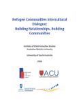 Cover of Refugee Communities Intercultural Dialogue: Building Relationships, Building Communities