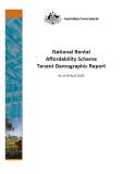 NRAS Tenant Demographic Report - as at 30 April 2020 cover