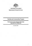 Cover of Find and Connect Support Services Operational Guidelines