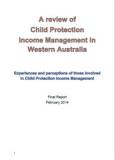 A review of Child Protection Income Management in Western Australia