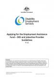 Cover of DES Applying for EAF - DES and jobactive Provider Guidelines