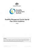 DES Disability Management Service Special Class Clients Guidelines cover image