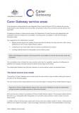 Cover of Carer Gateway service areas