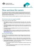 Cover of New services for carers