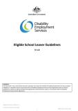 DES Eligible School Leaver Guidelines cover