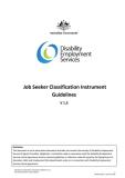DES Job Seeker Classification Instrument Guidelines cover