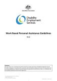 DES Work Based Personal Assistance Guidelines cover image