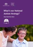 What's our National Autism Strategy - Easy Read fact sheet cover image