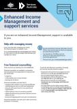 Enhanced Income Management and Support Services fact sheet cover image