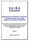 Evaluation of the Child Protection Scheme of Income Management and Voluntary Income Management Measures in Western Australia 