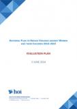 Evaluation Plan for the National Plan, developed by Health Outcomes International