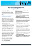 Fact sheet: How the Second Action Plan helps Indigenous Women