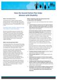 Fact sheet: How the Second Action Plan helps Women with Disability