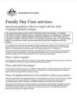 Family Day Care Legislation Changes – Operational Guide  cover image