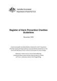 Register of Harm Prevention Charities - Guidelines 2014 Cover Image