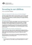 Investing in our children