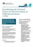 Cover of Establishing the National Centre for the Prevention of Child Sexual Abuse