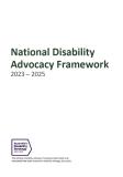 National Disability Advocacy Framework 2023 - 2025 cover image